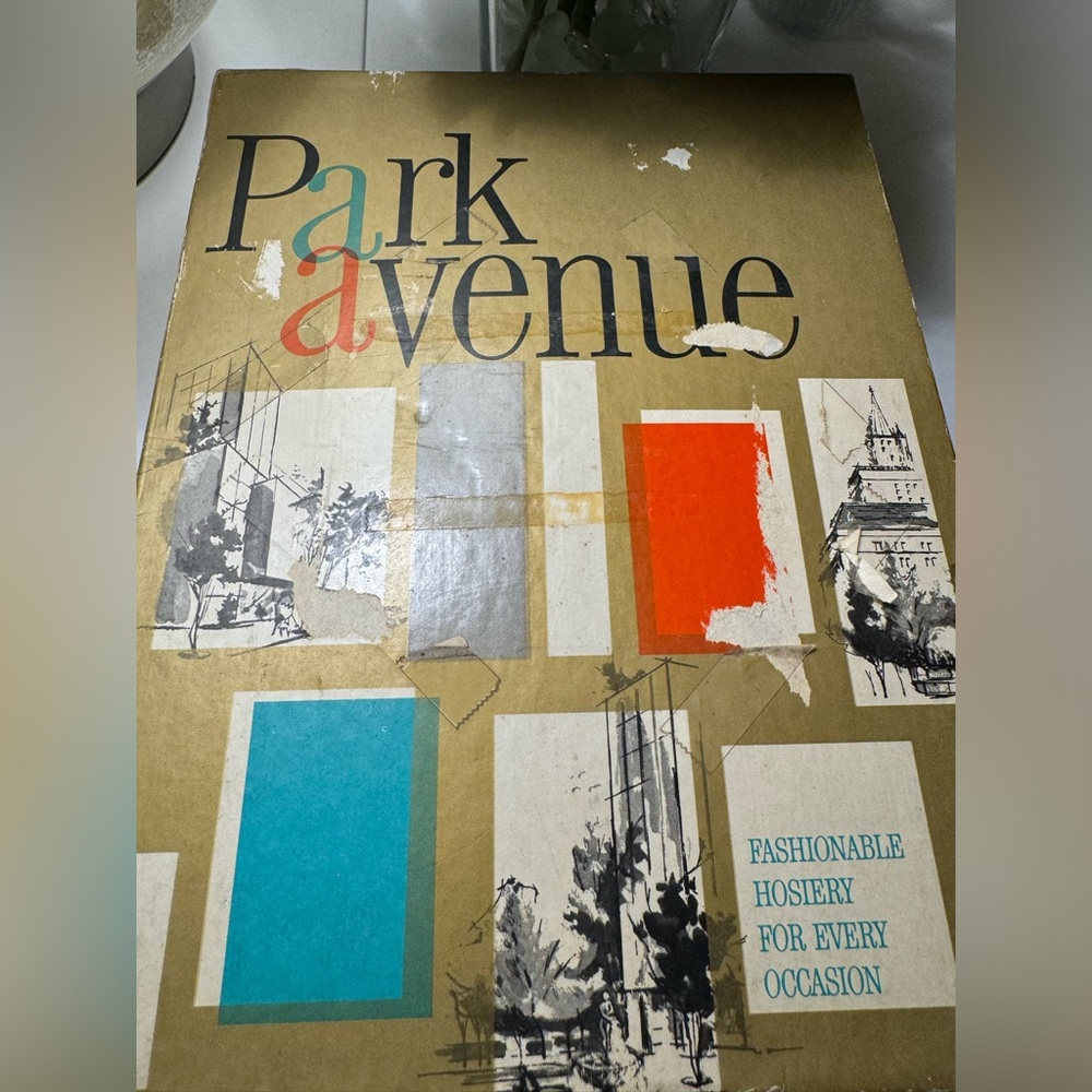 Park Avenue Fashionable Hosiery Box with 14 pair of thigh high hose